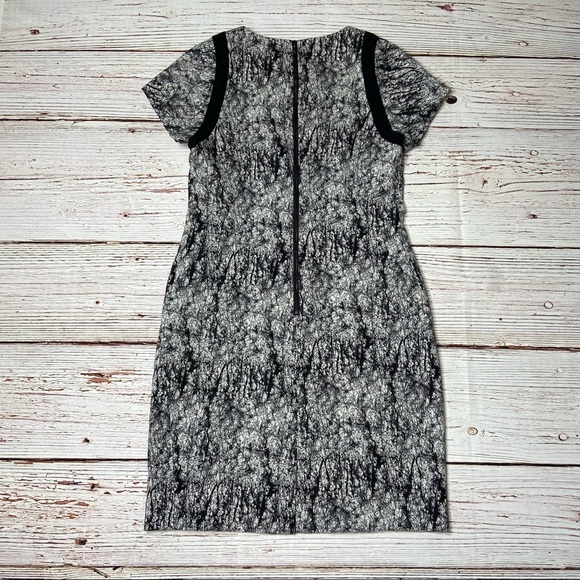 NWT Rachel Roy Cracked Jacquard Square Shoulder Sheath Dress Sz 10 - Picture 14 of 16